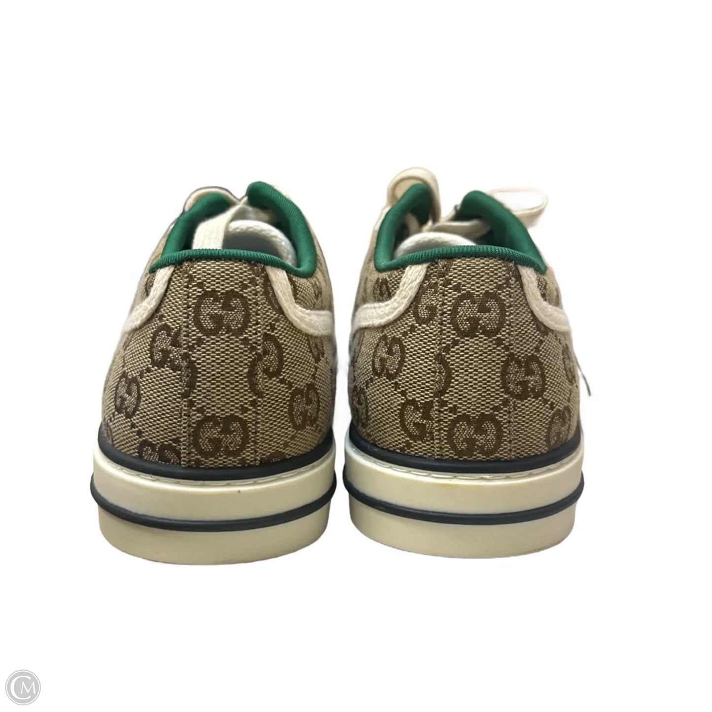 Shoes Luxury Designer By Gucci In Brown, Size: 9.5