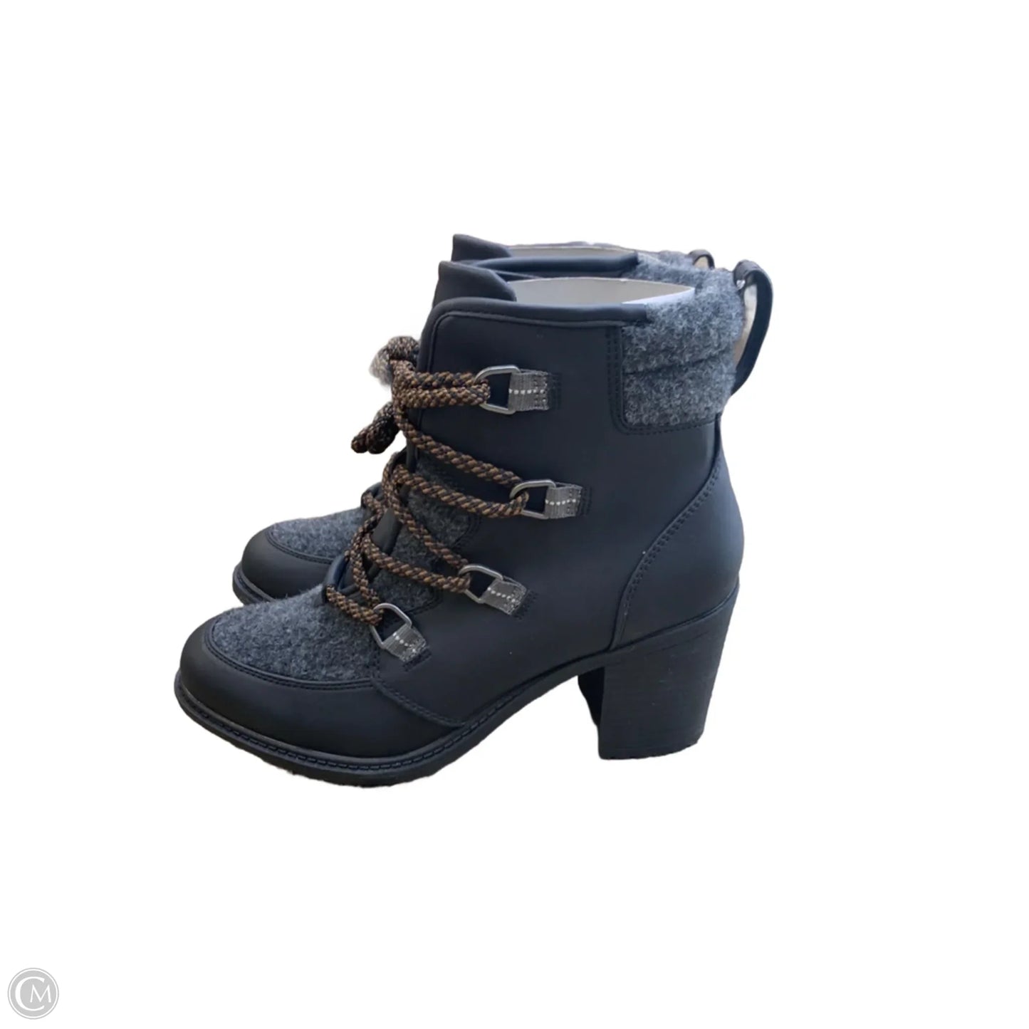 Boots Ankle Heels By Cmf In Black, Size: 9.5