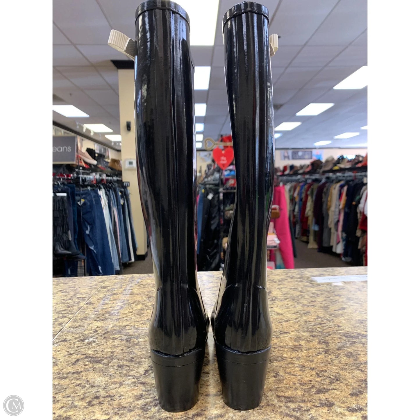 Boots Designer By Kate Spade In Black, Size: 5