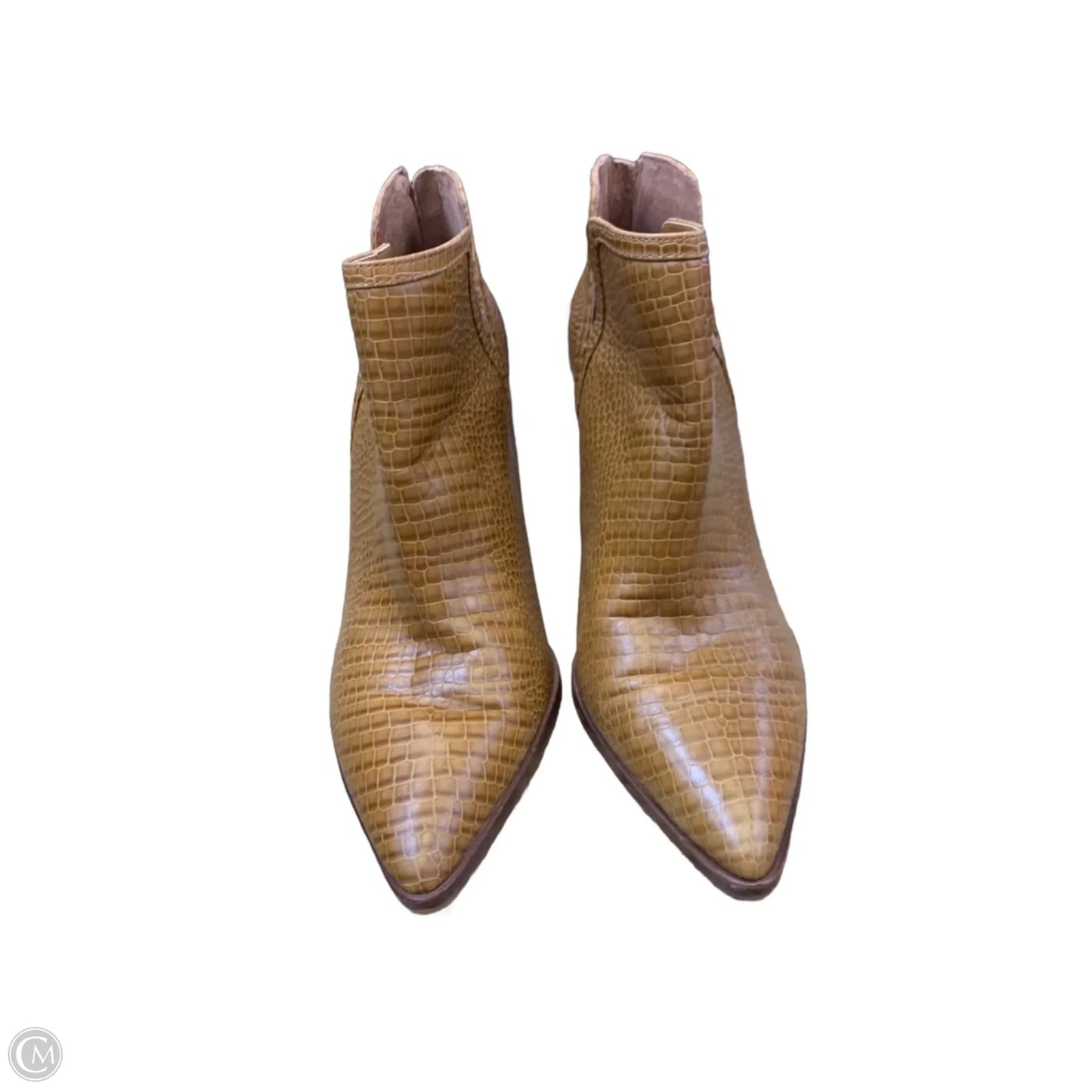 Boots Ankle Heels By Vince Camuto In Tan, Size: 9