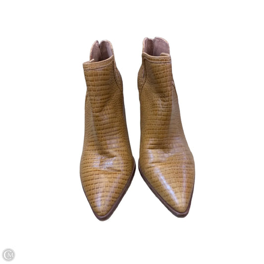 Boots Ankle Heels By Vince Camuto In Tan, Size: 9