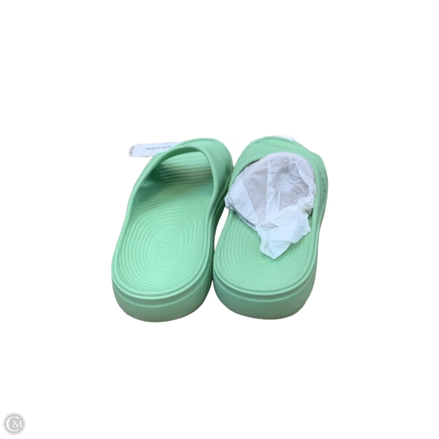 Sandals Flats By Ryka In Green, Size: 9