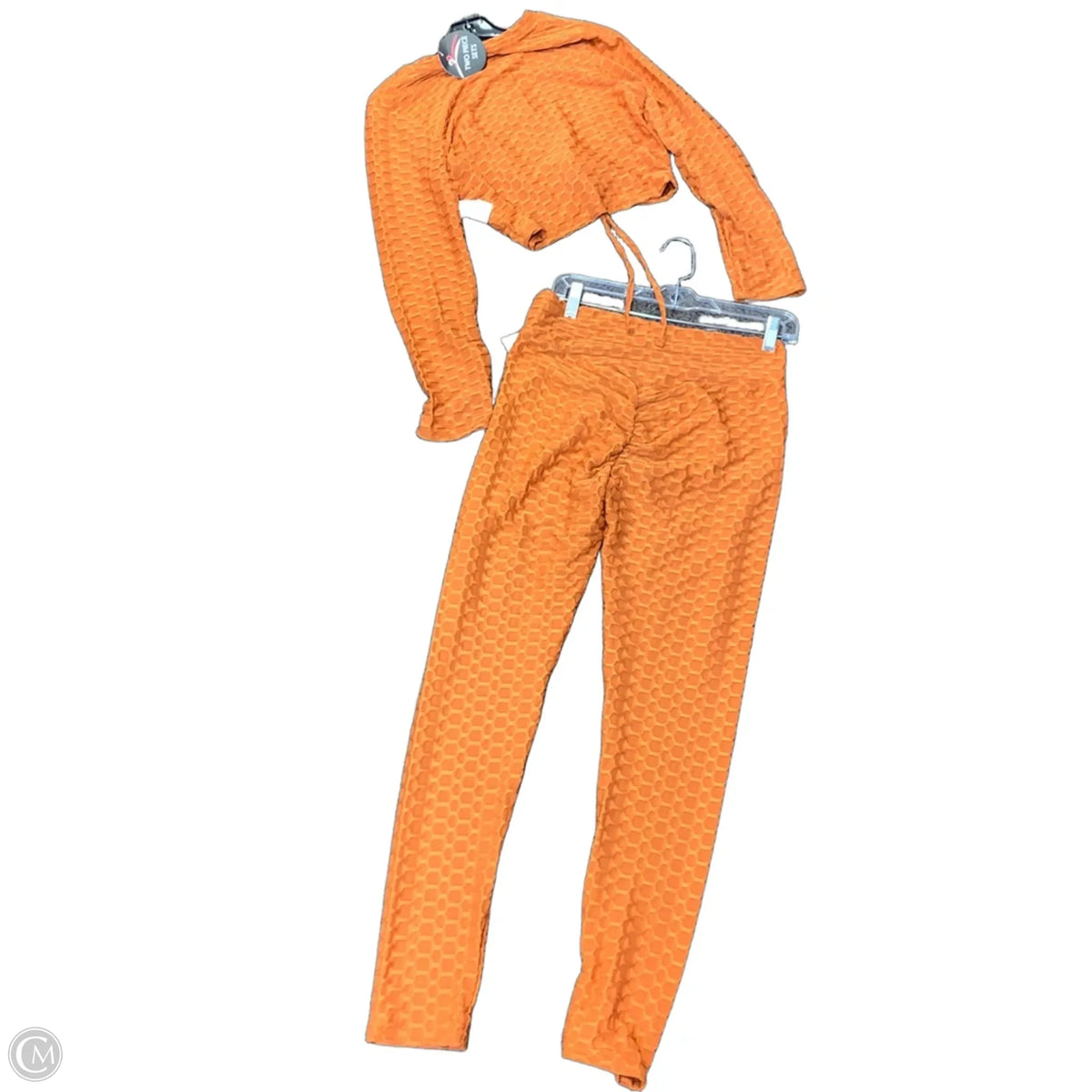 Athletic Pants 2pc By Love J In Orange, Size: L