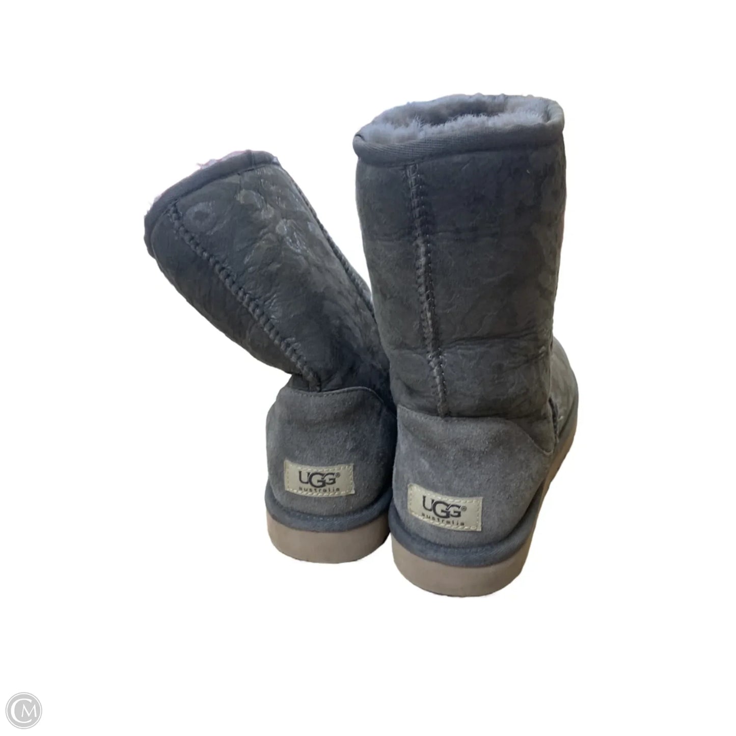 Boots Designer By Ugg In Grey, Size: 11