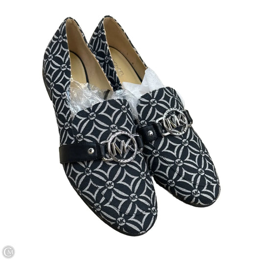 Shoes Flats By Michael By Michael Kors In Black & Silver, Size: 9.5