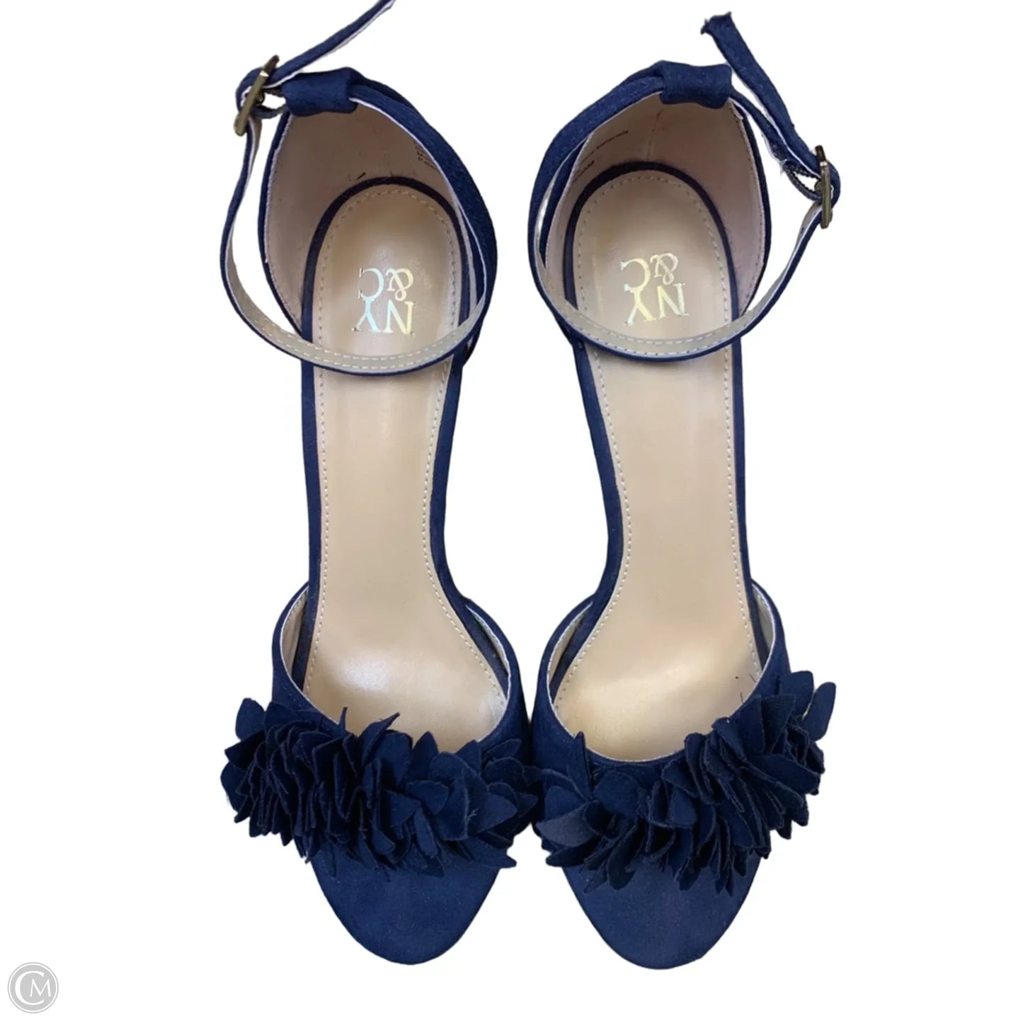 Sandals Heels Kitten By Ny Collection In Navy, Size: 8