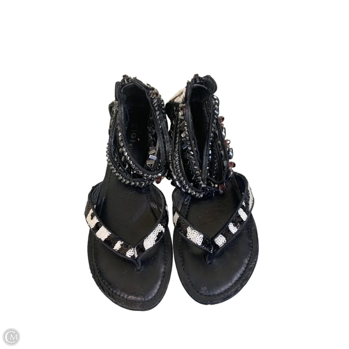 Sandals Flats By Cmf In Black, Size: 6