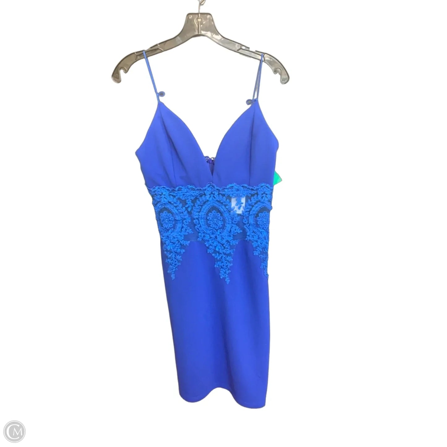 Dress Party Midi By Papaya In Blue, Size: L