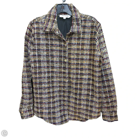 Jacket Shirt By Bb Dakota In Plaid Pattern, Size: S