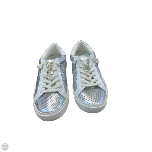 Shoes Sneakers By Dolce Vita In Silver & White, Size: 9