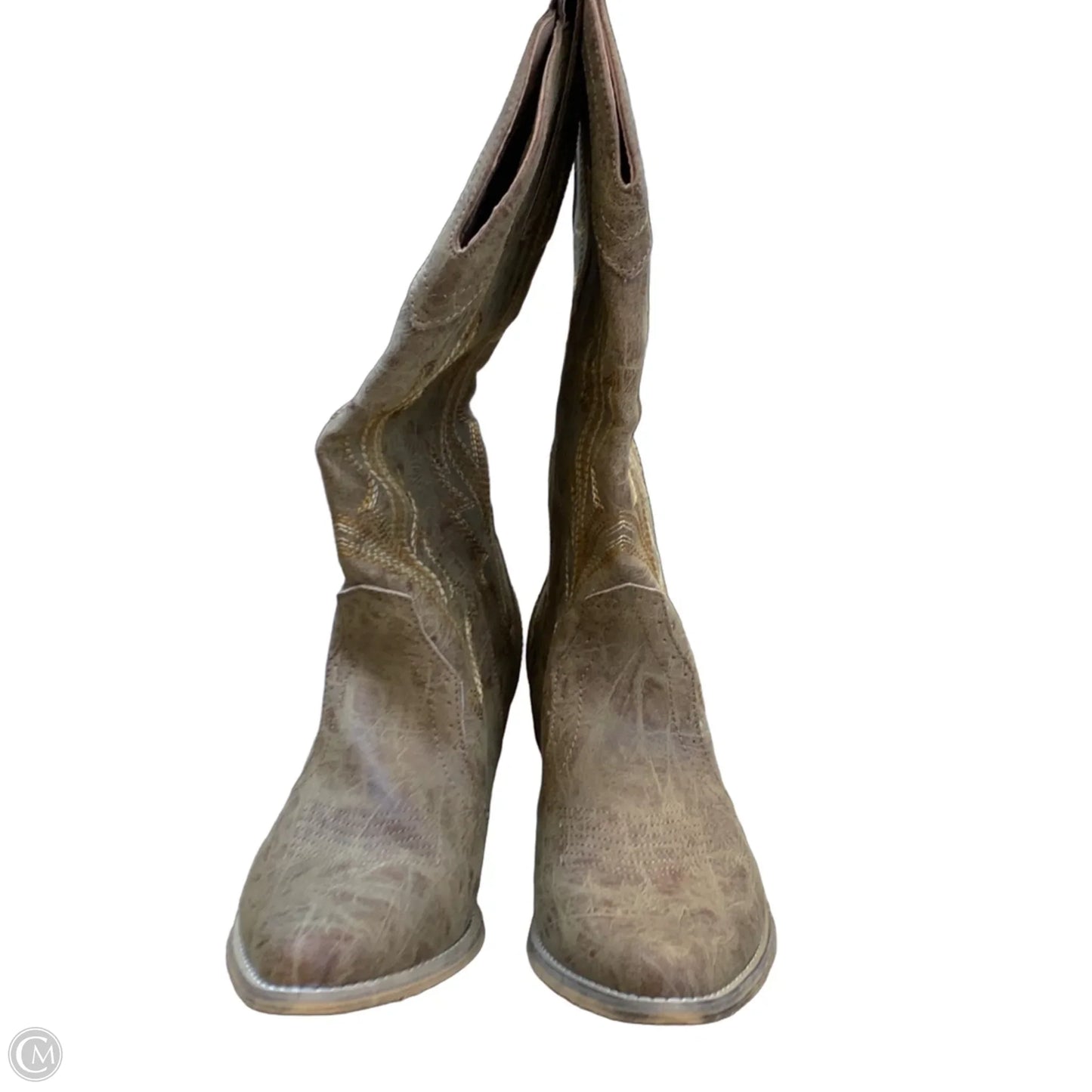 Boots Western By Cme In Tan, Size: 10