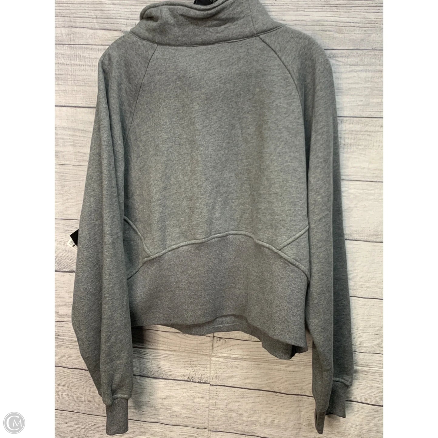 Athletic Sweatshirt Collar By Cmf In Grey, Size: Xl