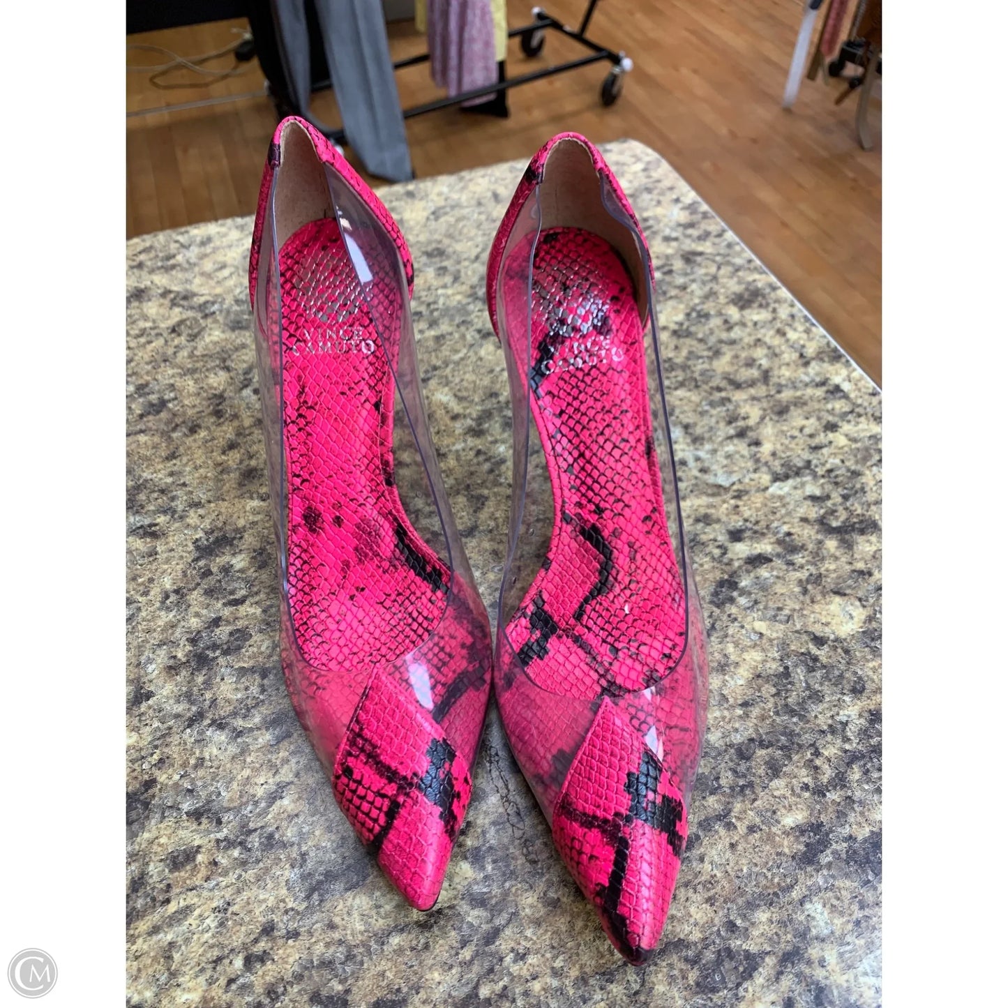 Shoes Heels Stiletto By Vince Camuto In Snakeskin Print, Size: 10