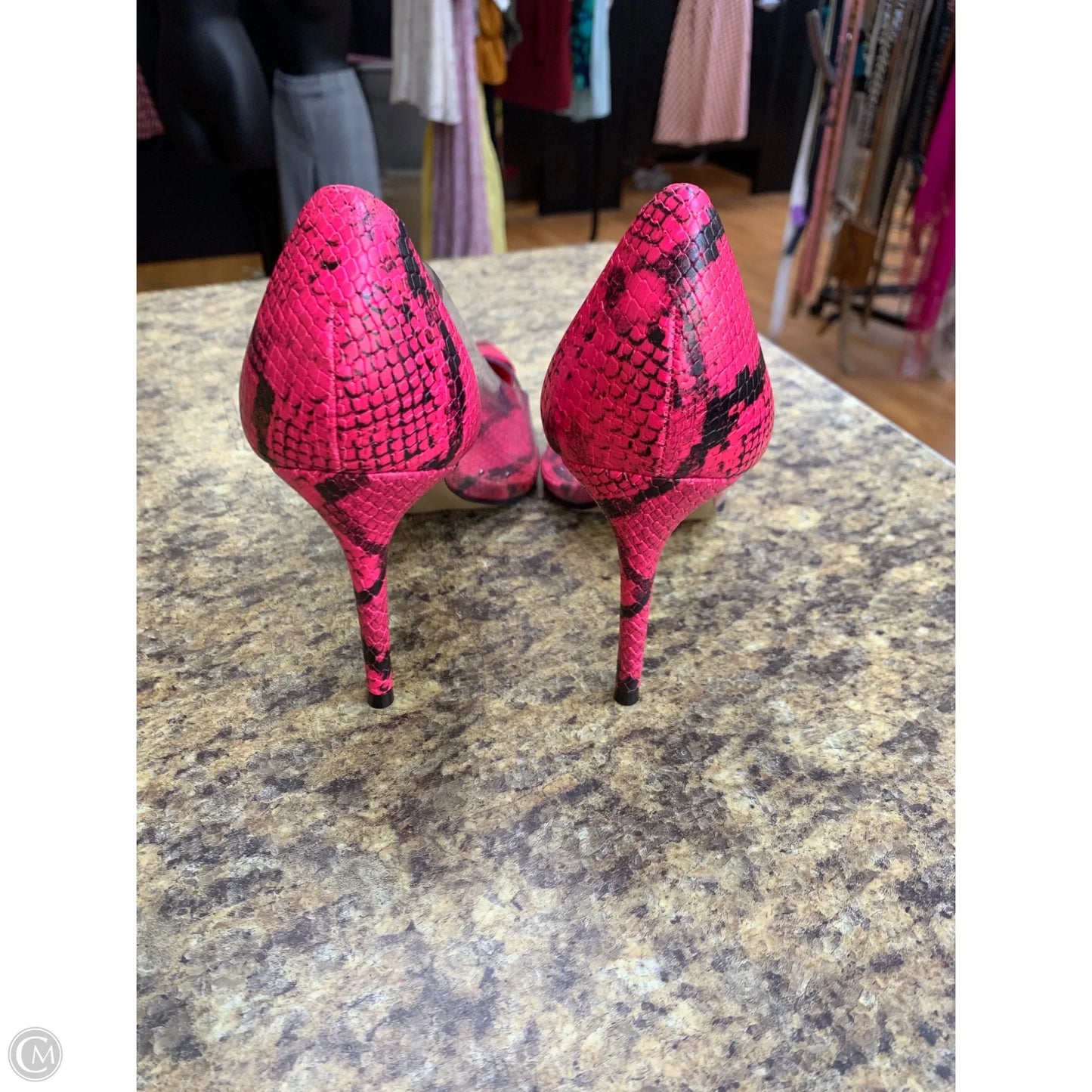 Shoes Heels Stiletto By Vince Camuto In Snakeskin Print, Size: 10