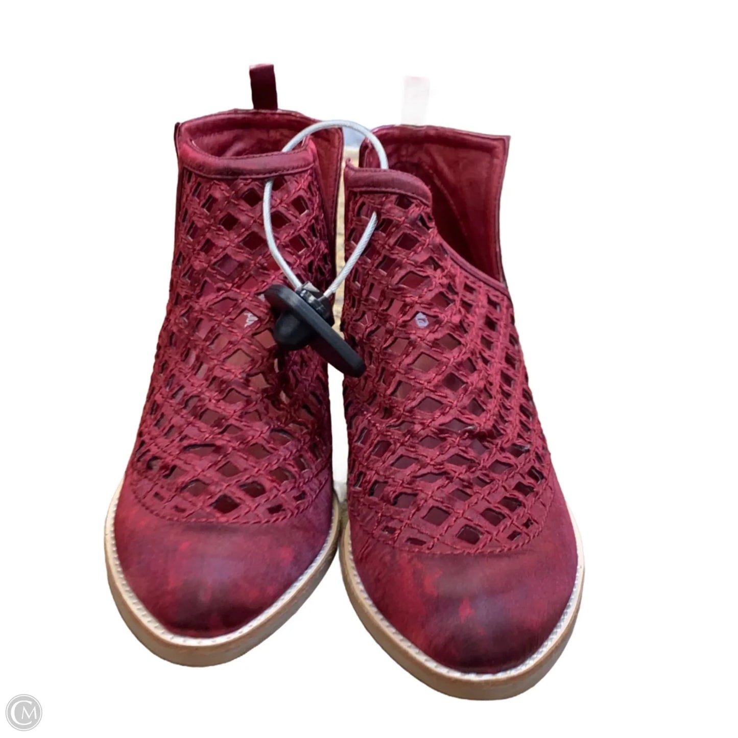 Shoes Heels Wedge By Jeffery Campbell In Maroon, Size: 10