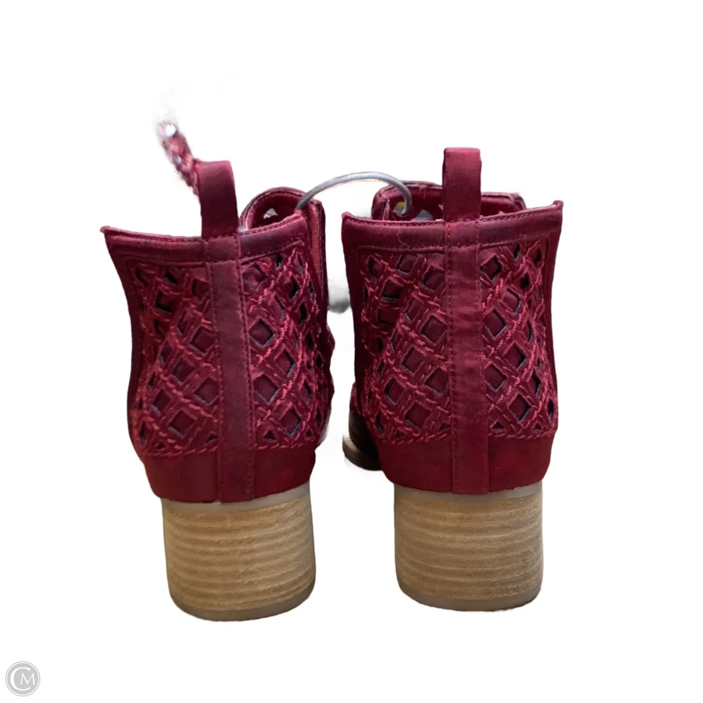 Shoes Heels Wedge By Jeffery Campbell In Maroon, Size: 10