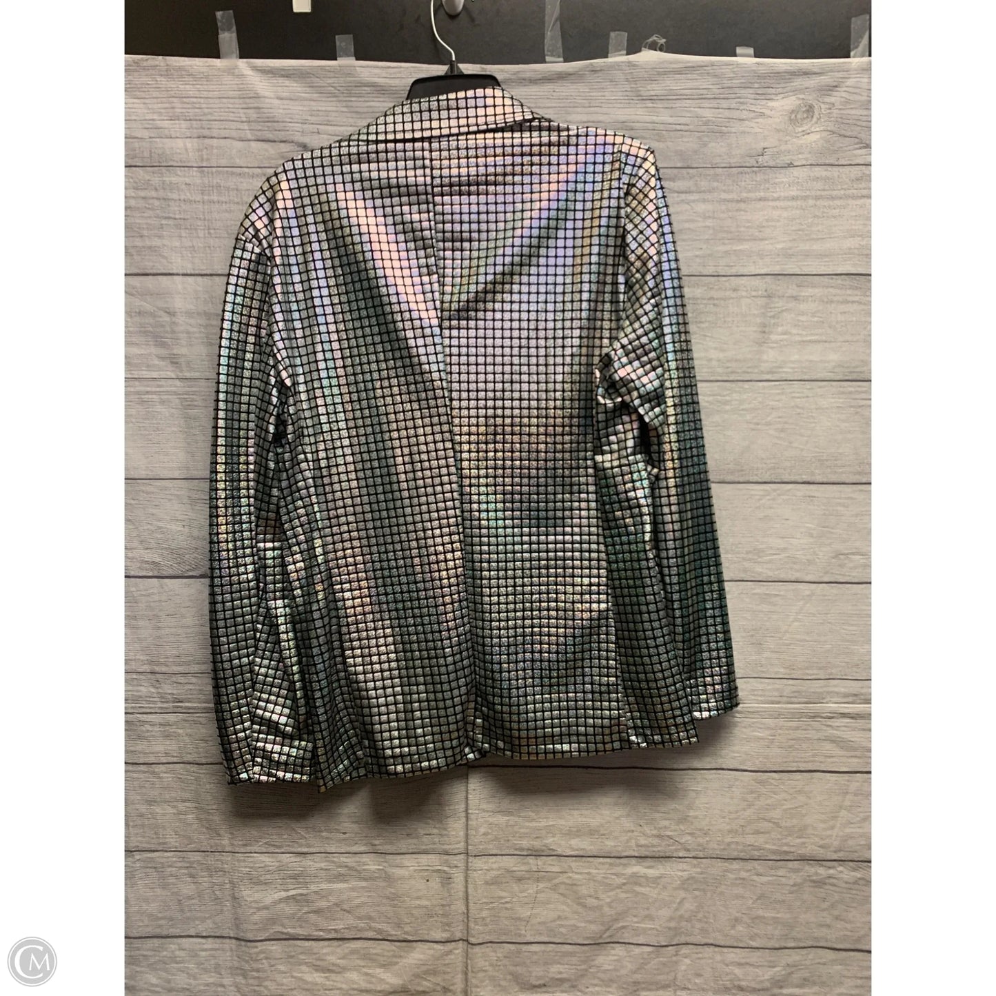 Jacket Other By Clothes Mentor In Black & Silver, Size: S
