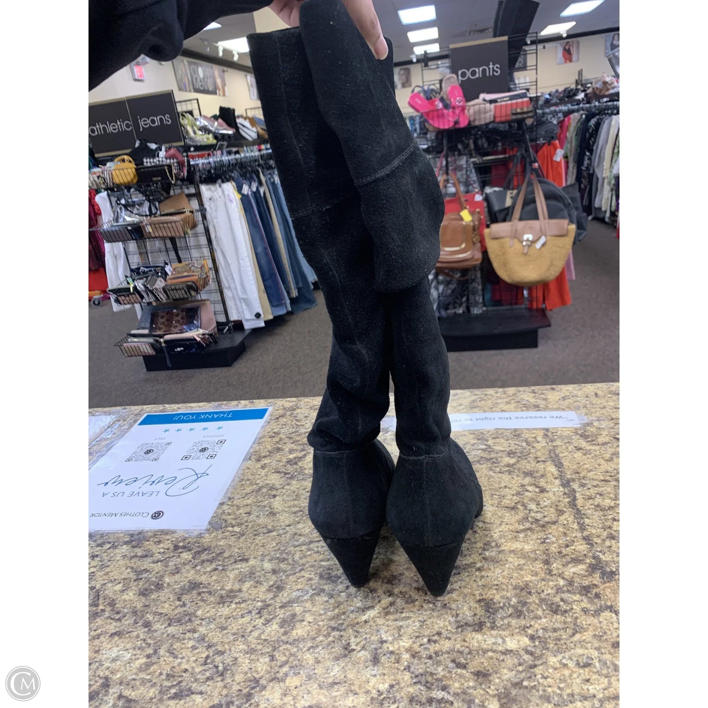 Boots Knee Heels By Bcbg In Black, Size: 10