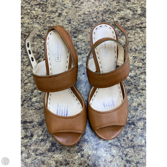 Shoes Designer By Coach In Beige, Size: 7