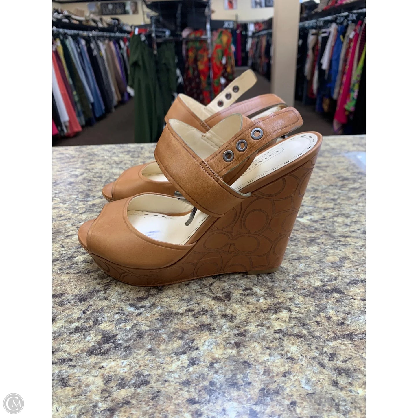 Shoes Designer By Coach In Beige, Size: 7