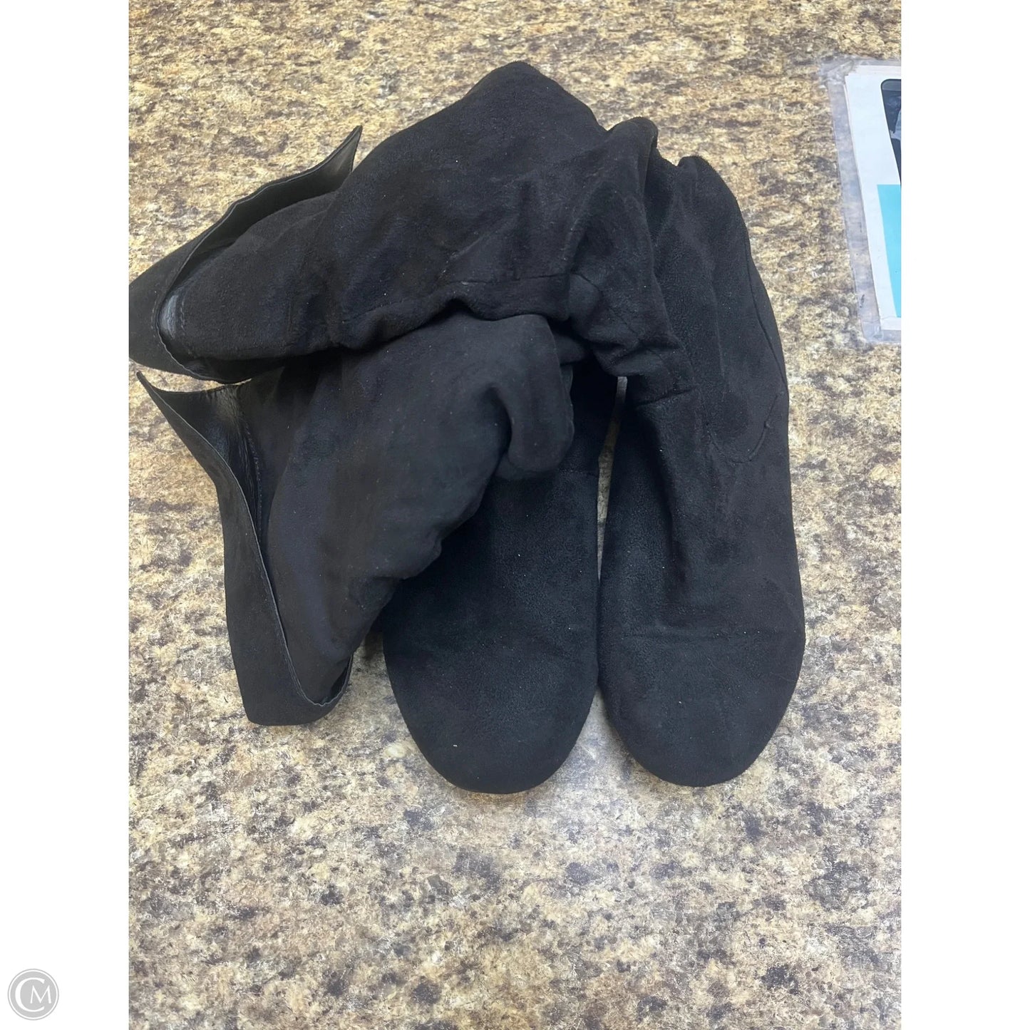 Boots Mid-calf Flats By Cmf In Black, Size: 9