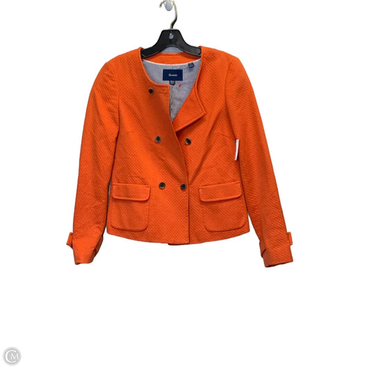 Blazer Designer By Facconnable In Orange, Size: 2