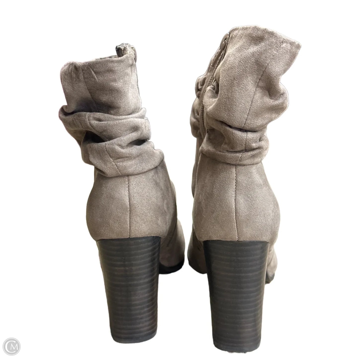 Boots Ankle Heels By Cmf In Brown, Size: 8.5