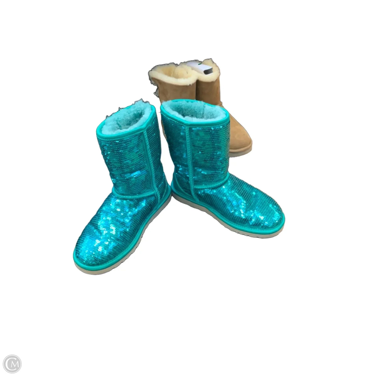 Boots Designer By Ugg In Teal, Size: 6