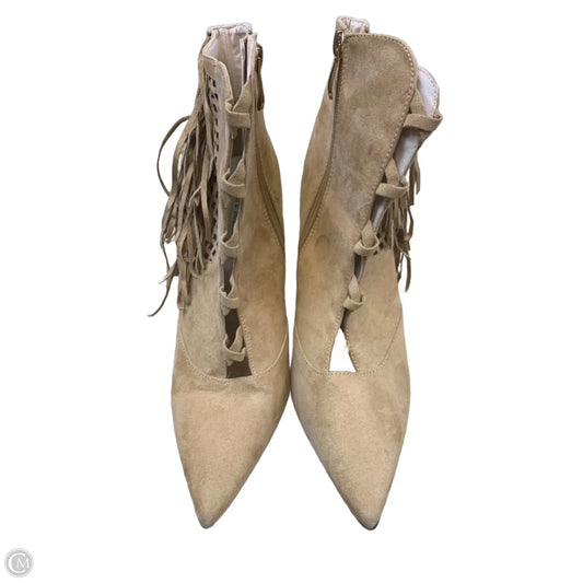 Boots Ankle Heels By Cape Robbin In Brown, Size: 8.5