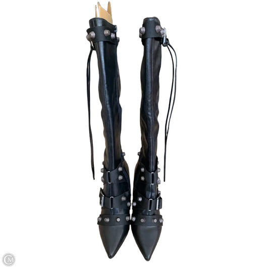 Boots Knee Heels By Steve Madden In Black, Size: 6