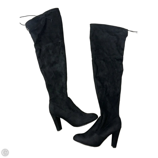 Boots Knee Heels By Cmf In Black, Size: 10