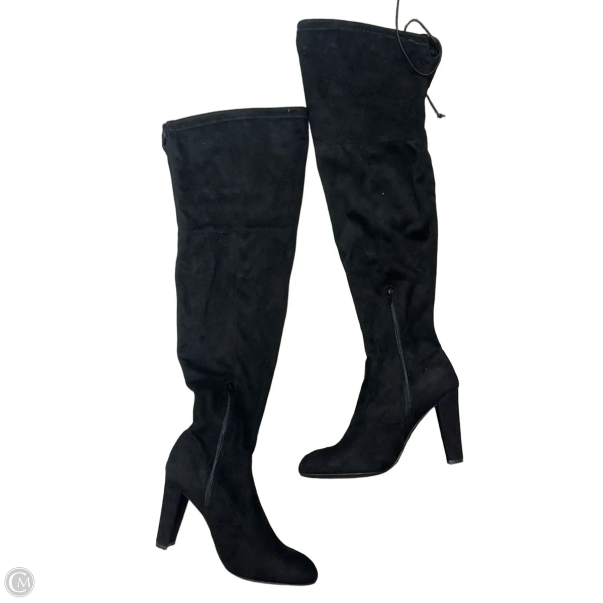 Boots Knee Heels By Cmf In Black, Size: 10