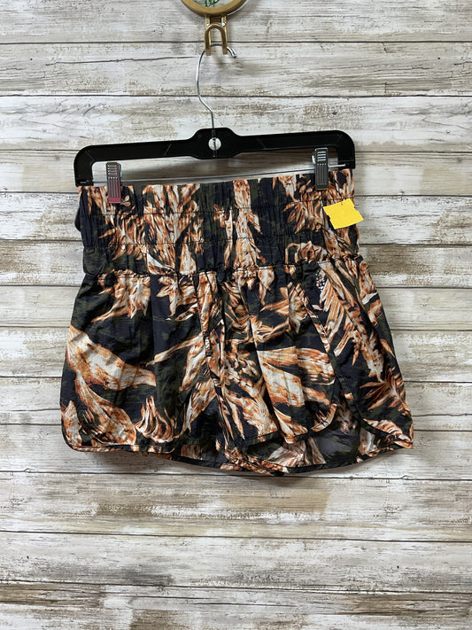 Athletic Shorts By Free People In Green & Tan, Size:M