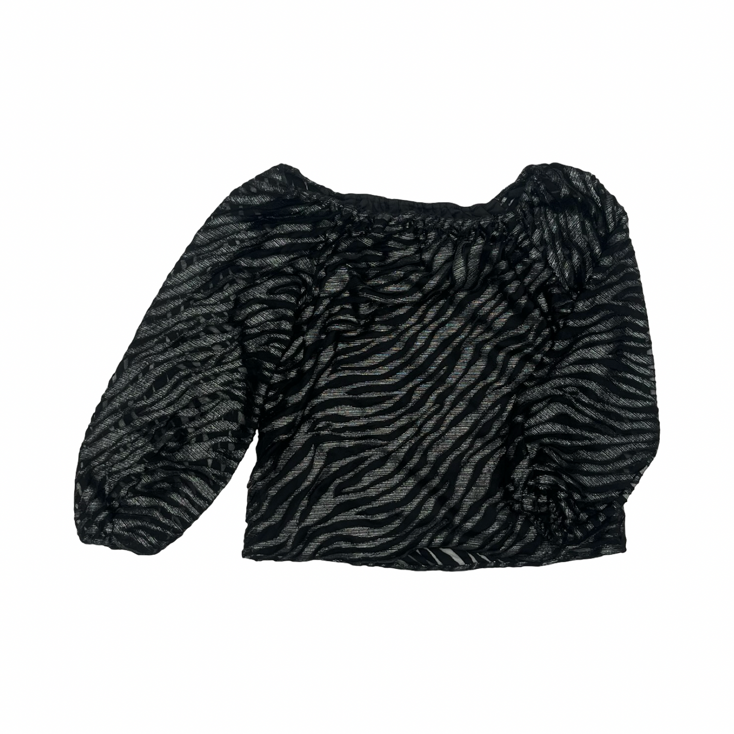 Blouse Ls By White House Black Market In Animal Print, Size:L