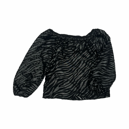 Blouse Ls By White House Black Market In Animal Print, Size:L