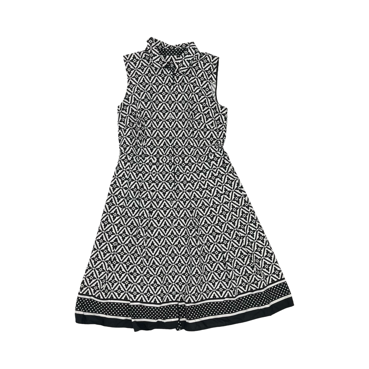 Dress Casual Short By Talbots In Black & Cream, Size:8