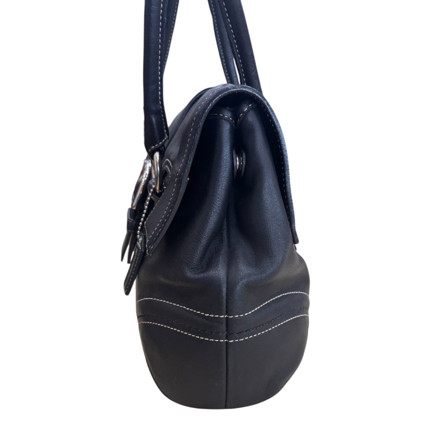 Handbag Designer By Coach In Black, Size:Medium