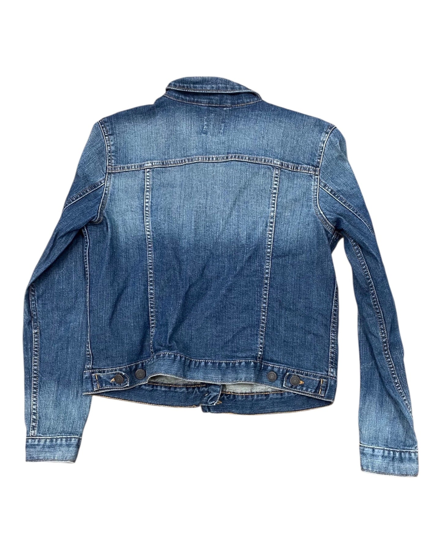 Jacket Denim By Gap In Blue Denim, Size:M