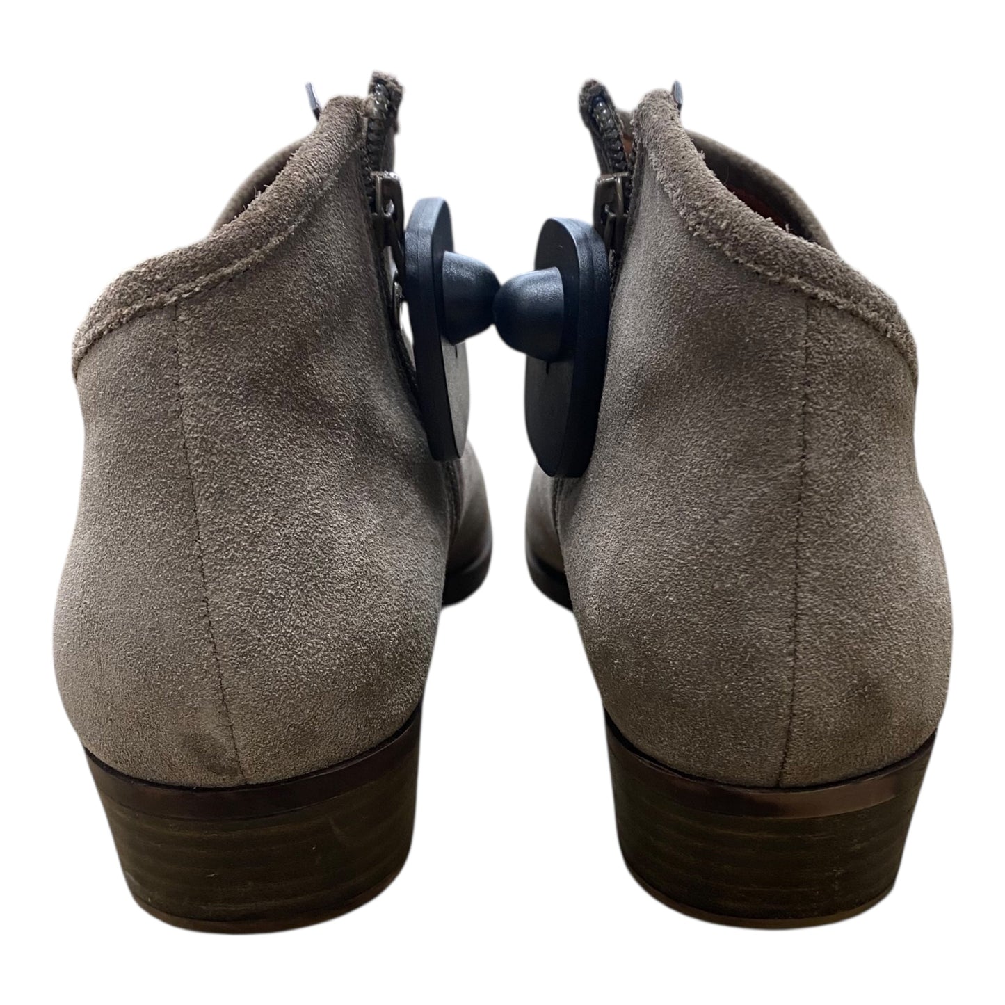 Boots Ankle Heels By Lucky Brand In Taupe, Size:10