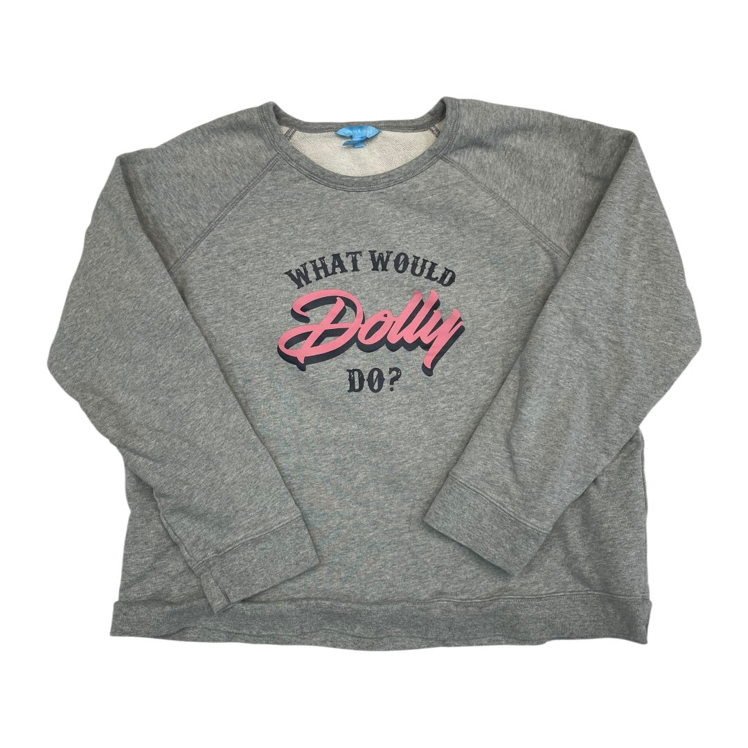Sweatshirt Crewneck By Draper James In Grey, Size:Xl
