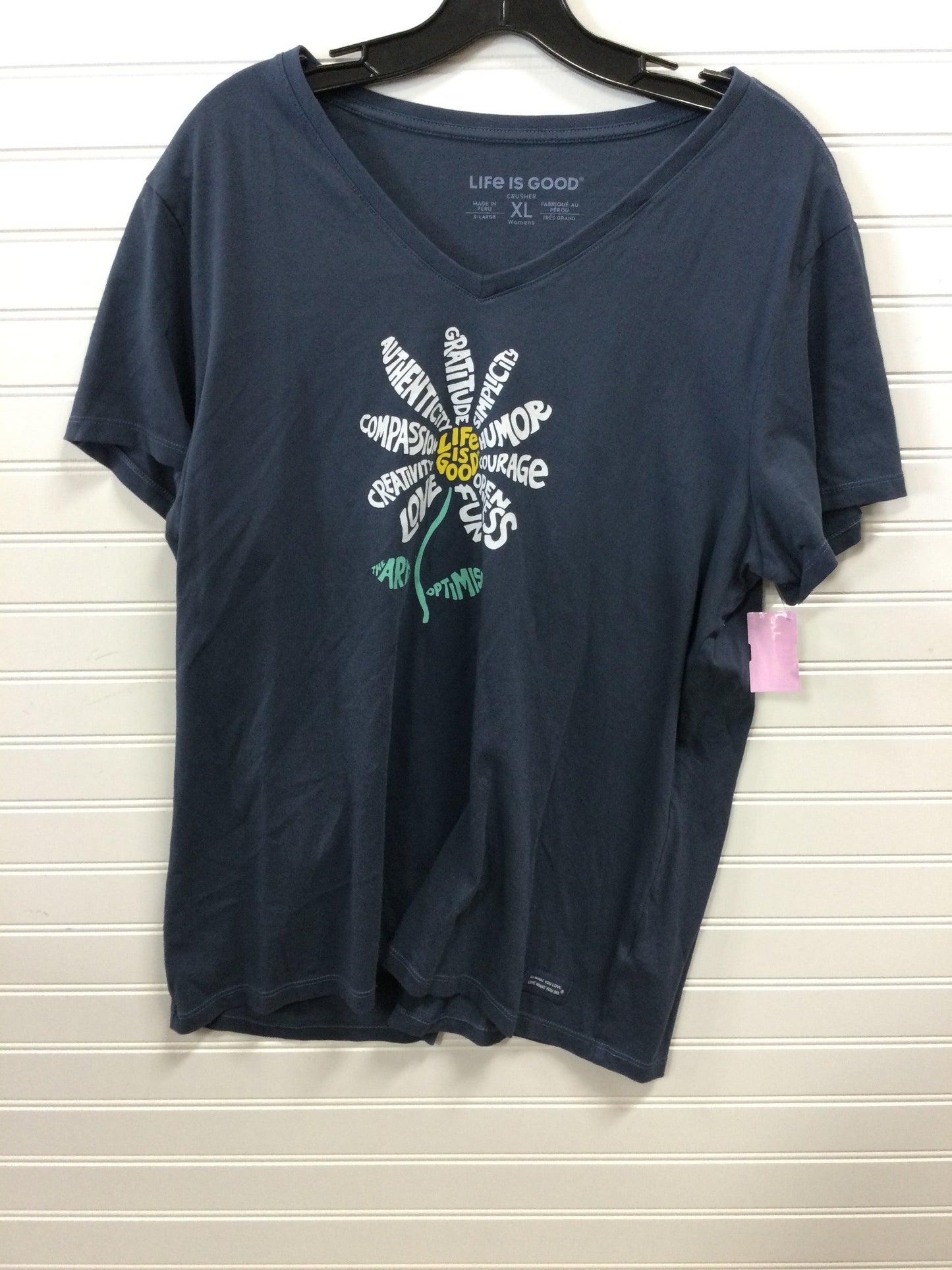 Top Ss By Life Is Good In Blue, Size:Xl