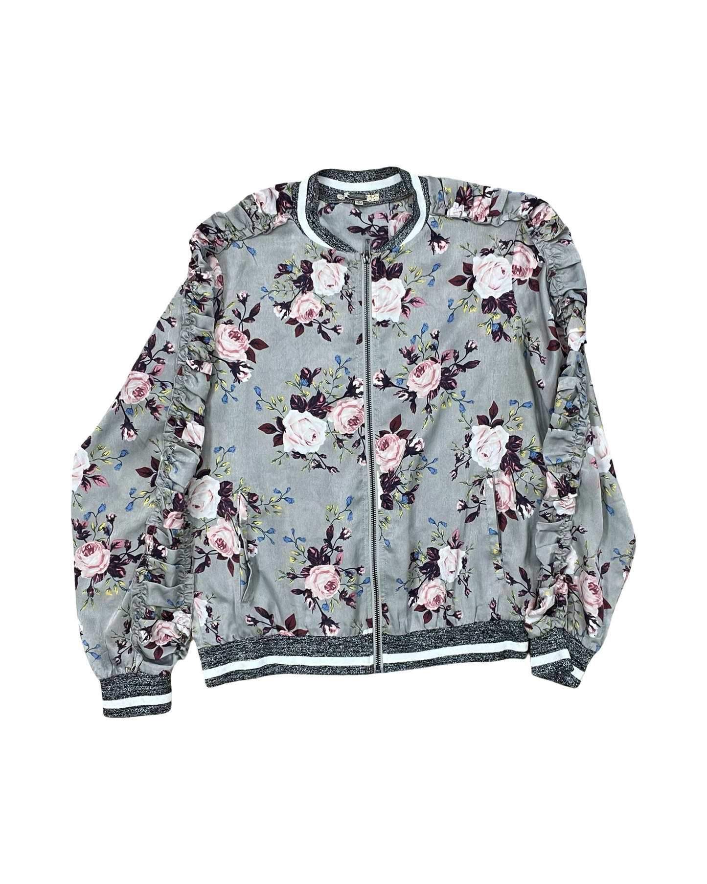 Jacket Other By Gimmicks In Grey & Pink, Size:L