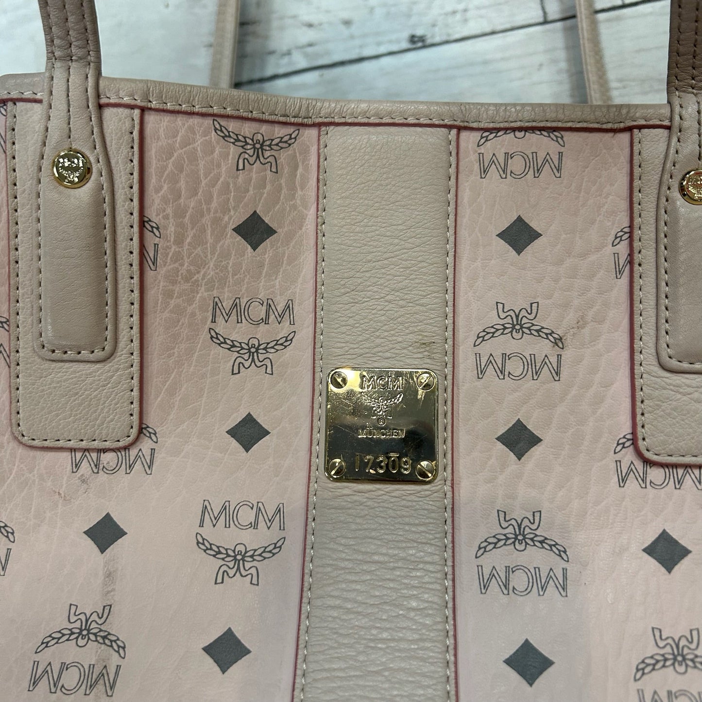 Handbag Luxury Designer By Mcm, Size: Small