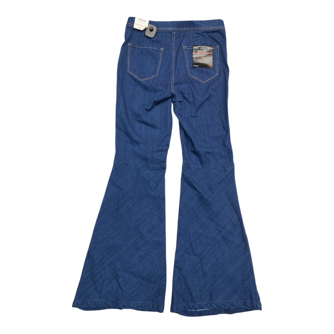 Jeans Flared By Clothes Mentor In Blue Denim, Size:L