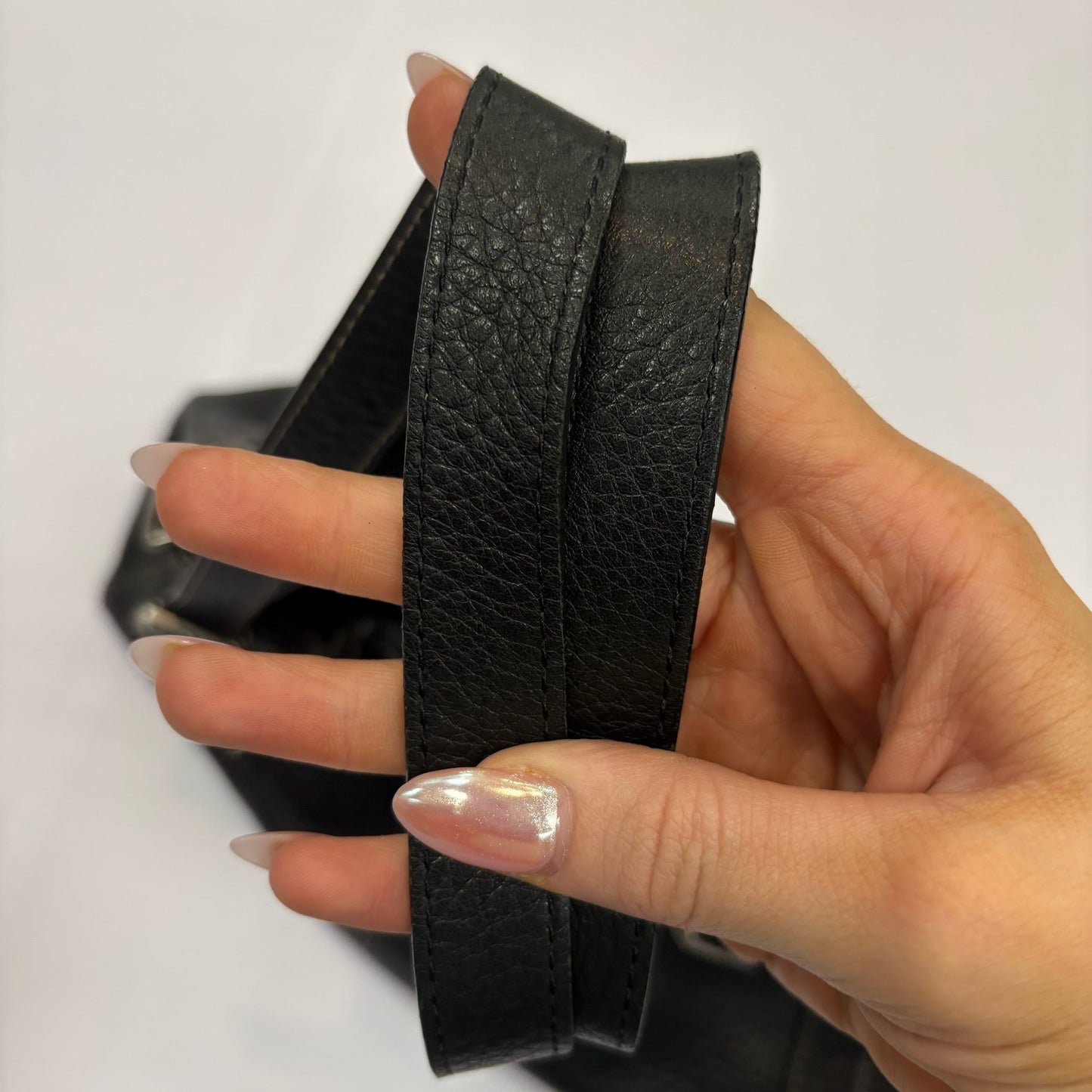 Handbag Leather By Fossil, Size: Small