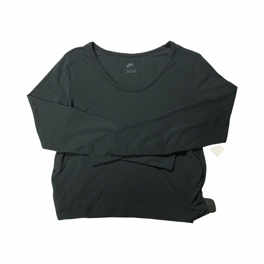 Athletic Top Ls Crewneck By Nike In Black, Size:Xl