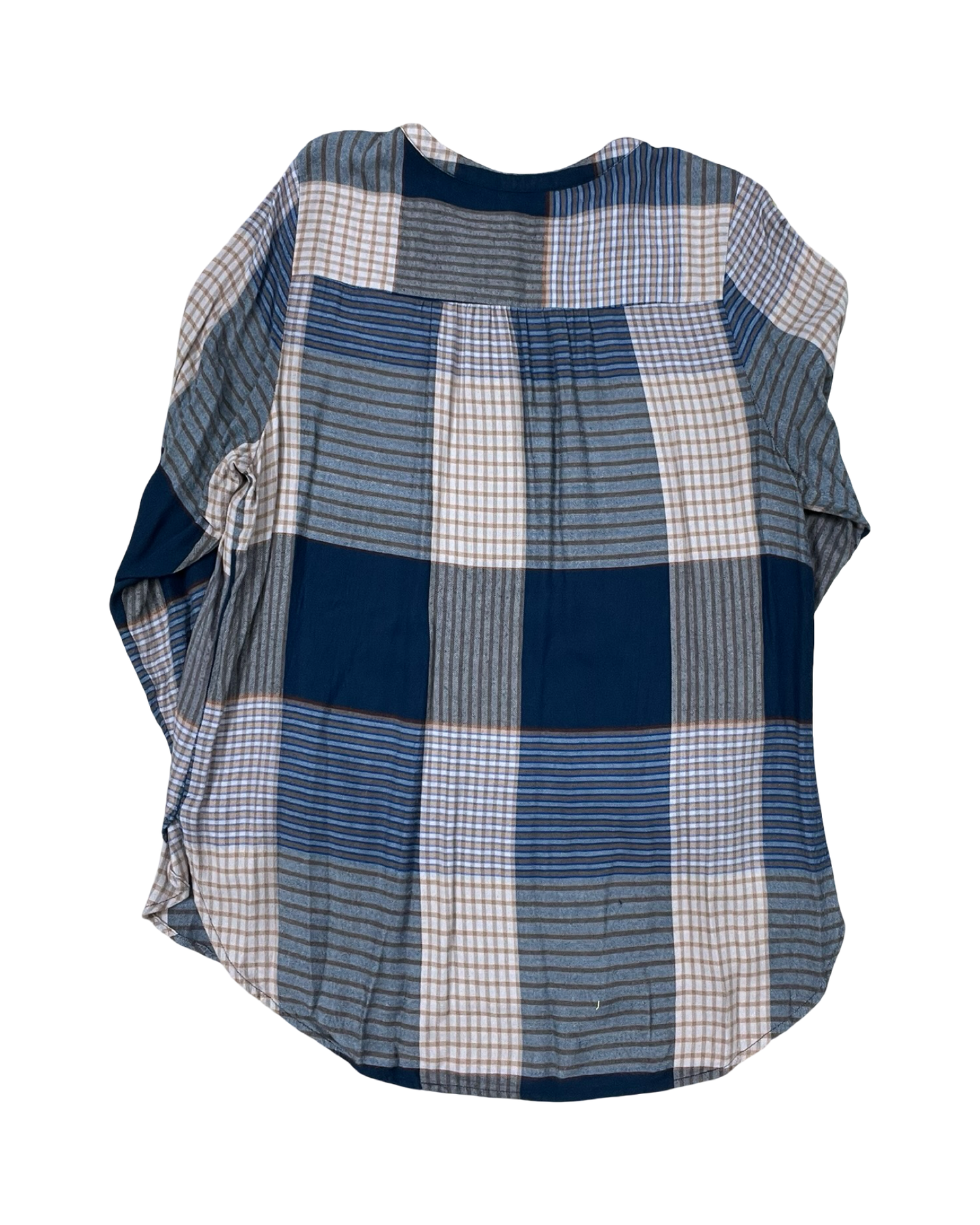 Top Ls By Universal Standard In Blue & Orange, Size:Xl