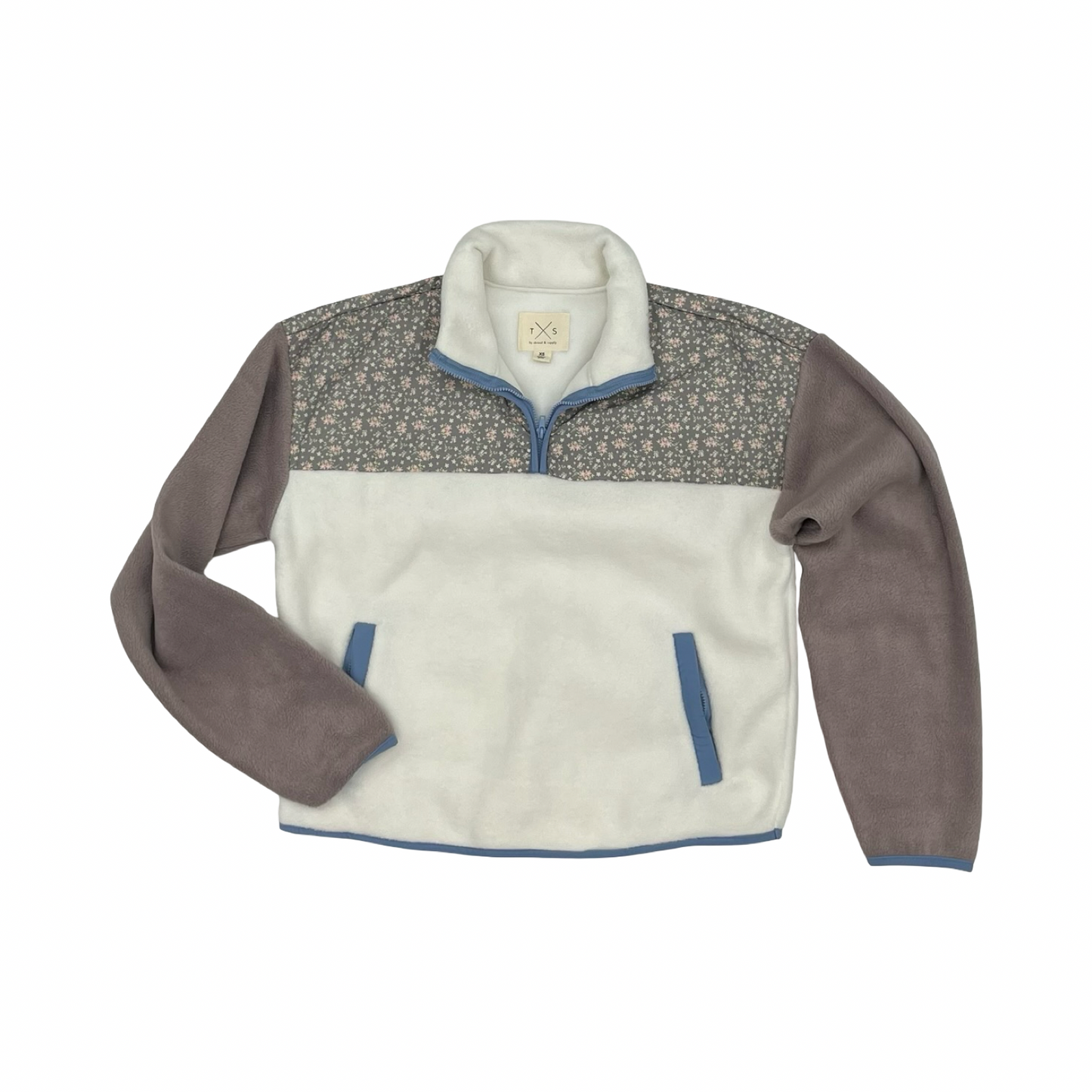 Sweatshirt Collar By Thread And Supply In Cream, Size:Xs
