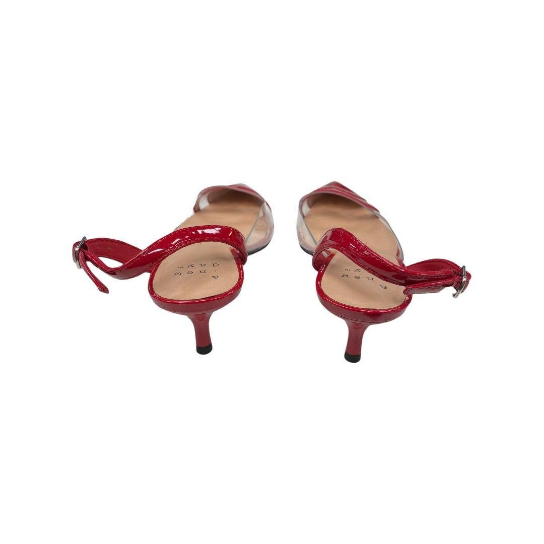 Shoes Flats By A New Day In Red, Size:8.5