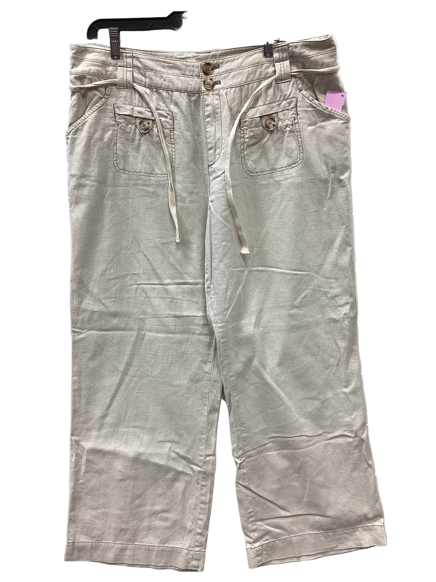 Pants Linen By Lane Bryant In Tan, Size:16